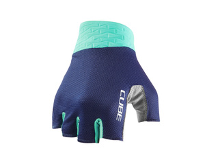 Cube rukavice GLOVES PERFORMANCE SHORT FINGER blue mint