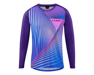 Cube dres VERTEX ROUND NECK JERSEY L/S blue pink