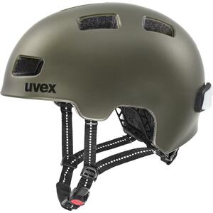 Uvex helma CITY 4 green - smoke mat