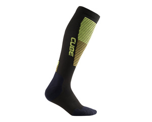 Cube ponožky SOCKS EXTRA HIGH CUT black olive lime