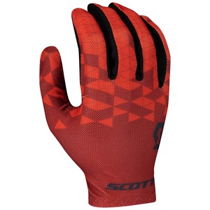 Scott cyklistické rukavice RC TEAM LF fiery red/dark grey