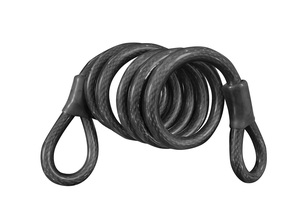 Force lanko k zámku kola, 150cm/12mm, černé