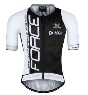 Force dres TEAM PRO PLUS, krátký rukáv, černo-šedý 