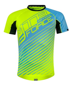 Force dres MTB ATTACK, fluo-modrý