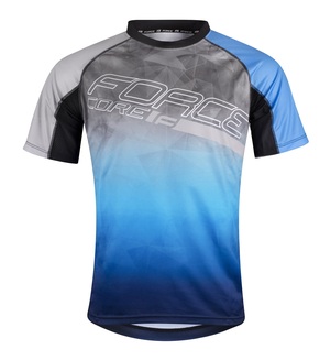 Force dres MTB CORE, šedo-modrý