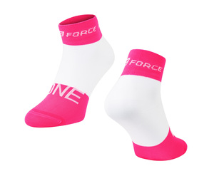 Force ponožky ONE růžovo-bílé