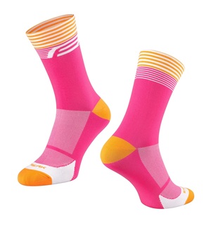 Force ponožky STREAK, růžovo-oranžové