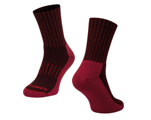 Force ponožky ARCTIC bordó-červené
