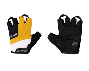 Force rukavice SECTOR gel, černo-žluté