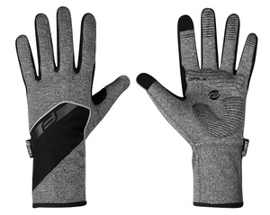 Force rukavice GALE softshell, jaro-podzim, šedé