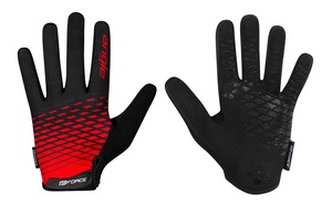 Force rukavice MTB ANGLE letní, červeno-černé