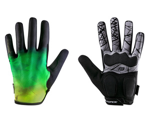 Force rukavice MTB CORE letní, fluo-zelené