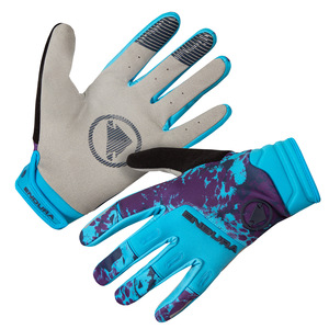 Endura větru odolné rukavice SINGLETRACK modré eletric