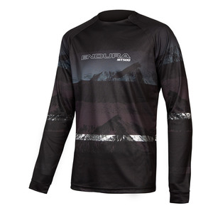 Endura dres MT500 Scenic Tee LTD s dlouhým rukávem, černý