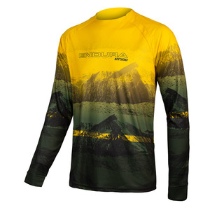 Endura dres MT500 Scenic Tee LTD s dlouhým rukávem, olivově zelený