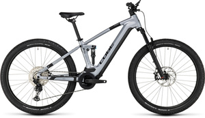 Cube horské elektrokolo STEREO HYBRID 120 RACE polarsilver black