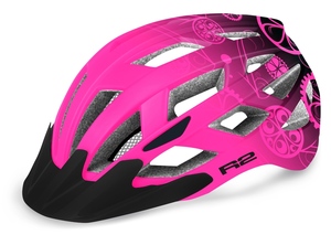 R2 helma LUMEN JUNIOR matná růžová, černá