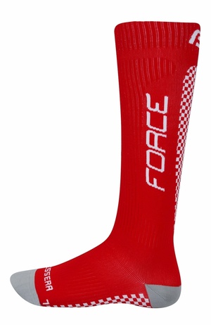 Force ponožky kompresní TESSERA WIDE, širší červené