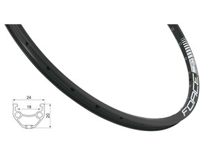 Force ráfek BASIC DISC 622x19, černý