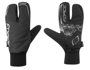 Force rukavice zimní HOT RAK 3-prsté černé