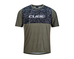 Cube dres MTB Jersey Matrix TM S/S reed green
