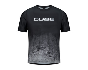 Cube dres MTB Jersey Moonstone S/S black grey