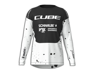 Cube dres MTB Jersey X Factory Racing L/S black white