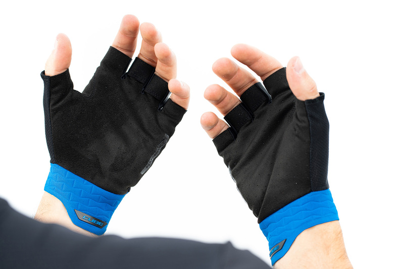 Cube rukavice PERFORMANCE SHORT FINGER black blue