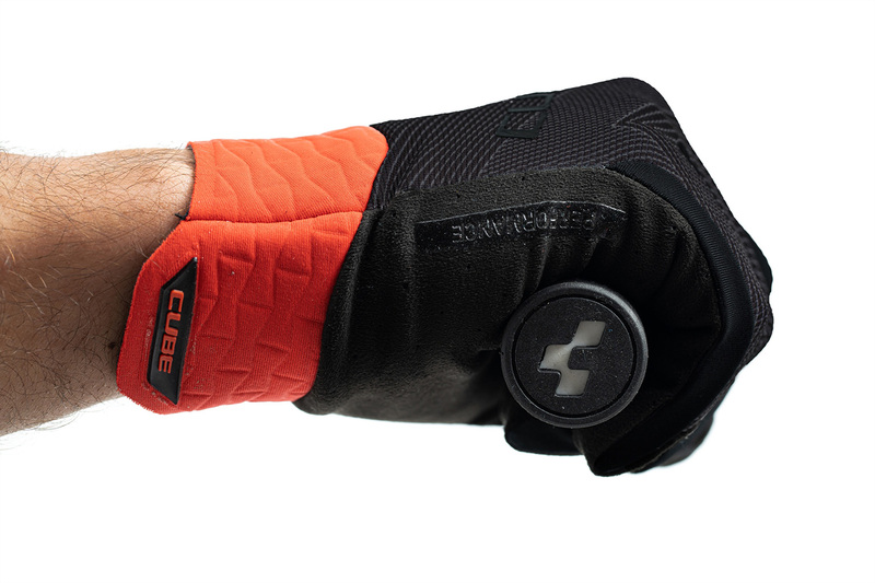 Cube rukavice PERFORMANCE LONG FINGER X ACTIONTEAM black orange