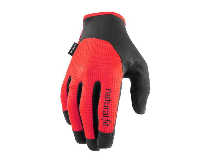 Cube rukavice LONG FINGER X NF black red