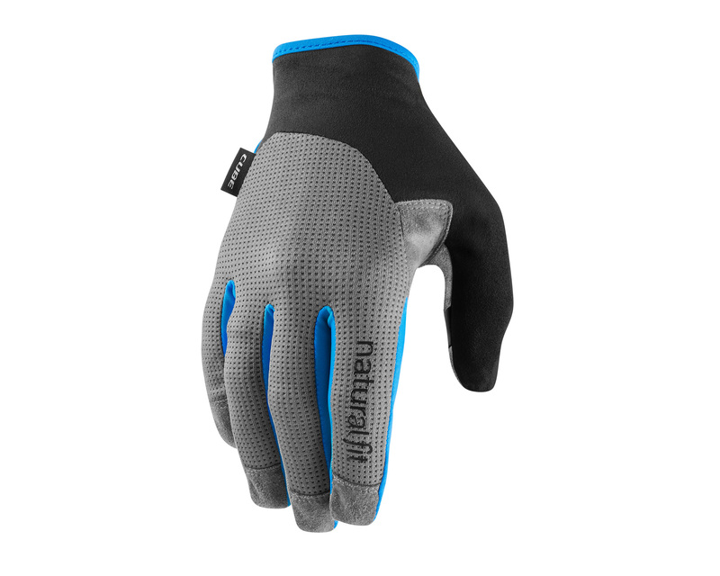 Cube rukavice GLOVES LONG FINGER X NF grey blue