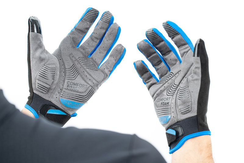 Cube rukavice GLOVES LONG FINGER X NF grey blue