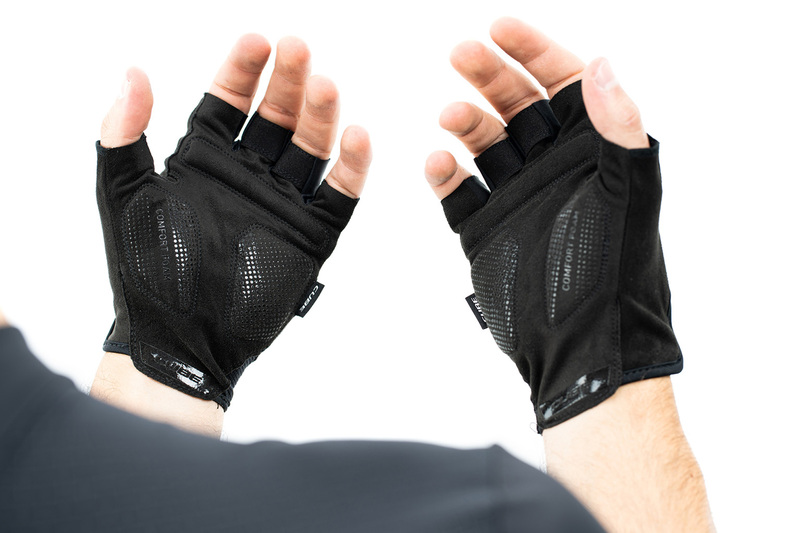 Cube rukavice GLOVES CMPT COMFORT SHORT FINGER black grey