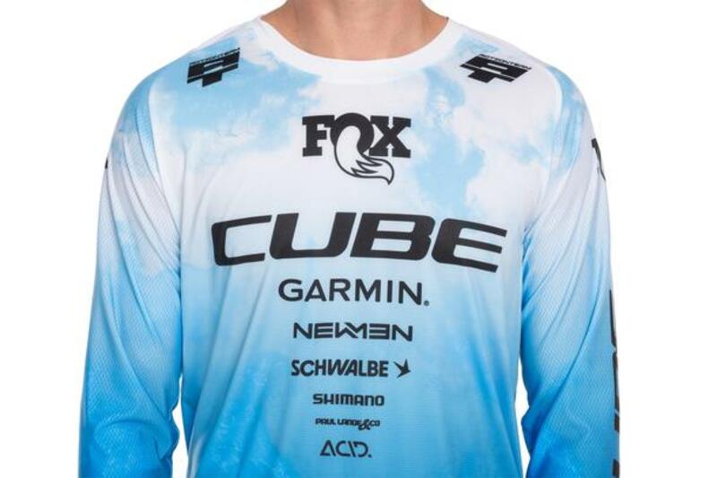 Cube dres VERTEX ROUND NECK X ACTIONTEAM L/S topas blue