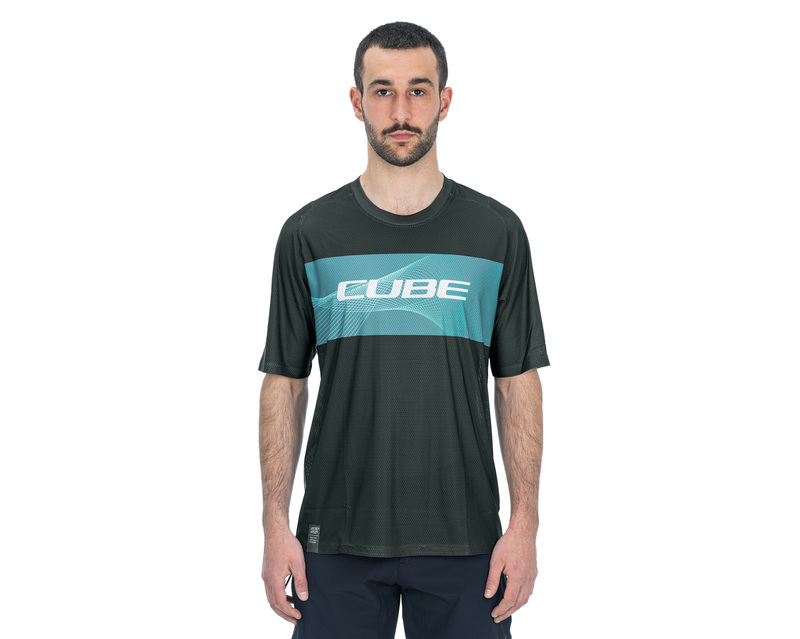 Cube dres VERTEX ROUND NECK S/S grey mint