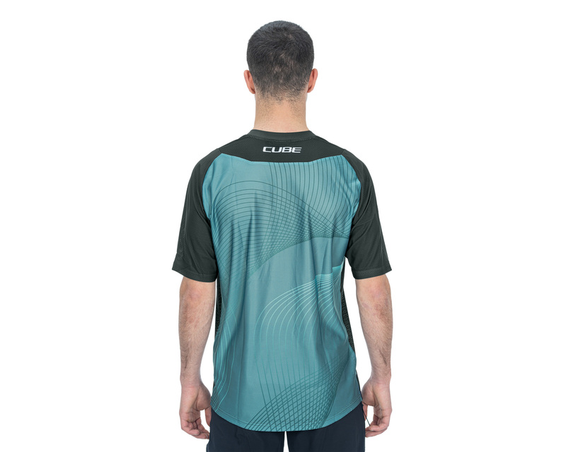 Cube dres VERTEX ROUND NECK S/S grey mint