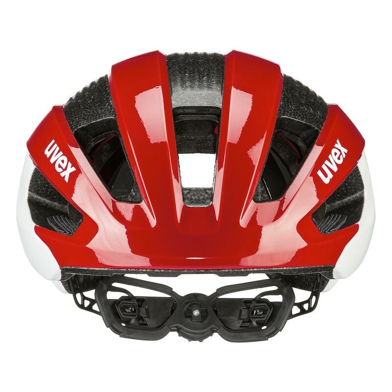 Uvex helma RISE CC red - white mat