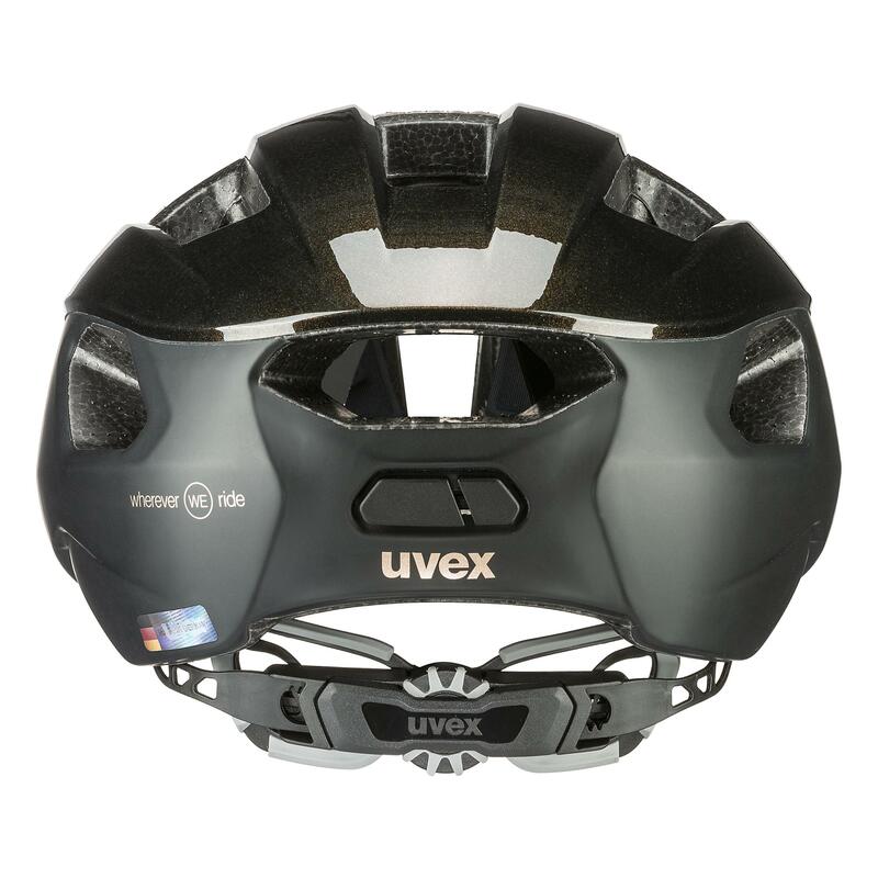 Uvex helma RISE CC WE black goldflakes