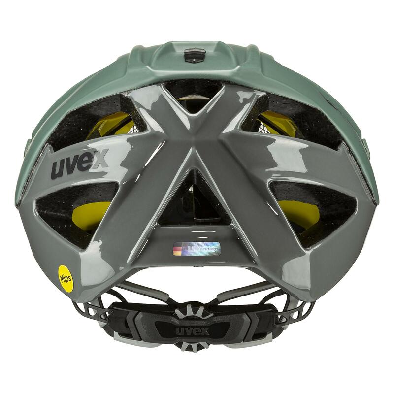 Uvex helma QUATRO CC MIPS moss green - rhino