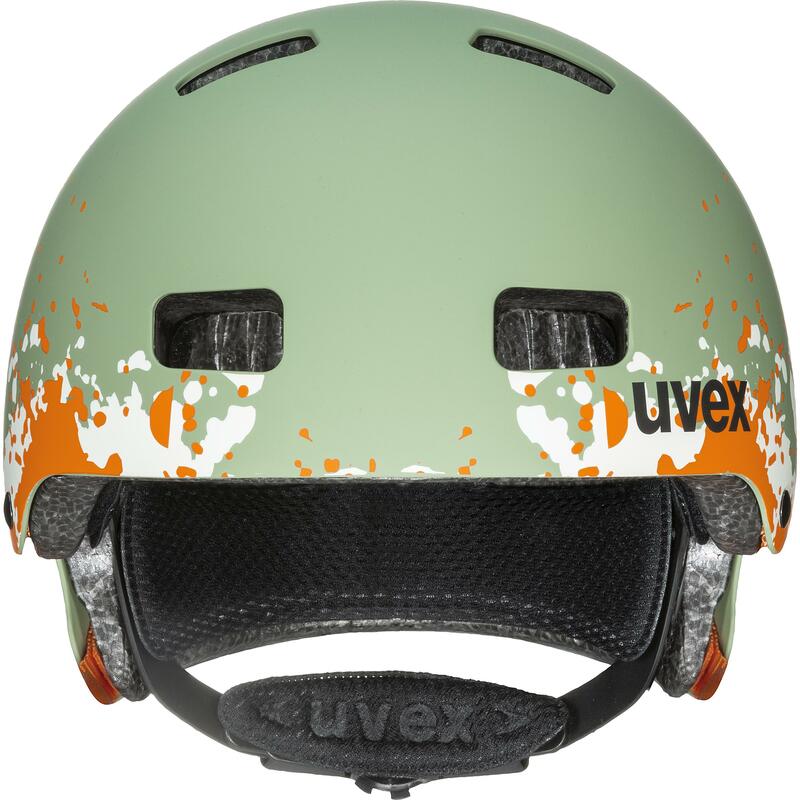 Uvex helma KID 3 CC  moss green - sand mat