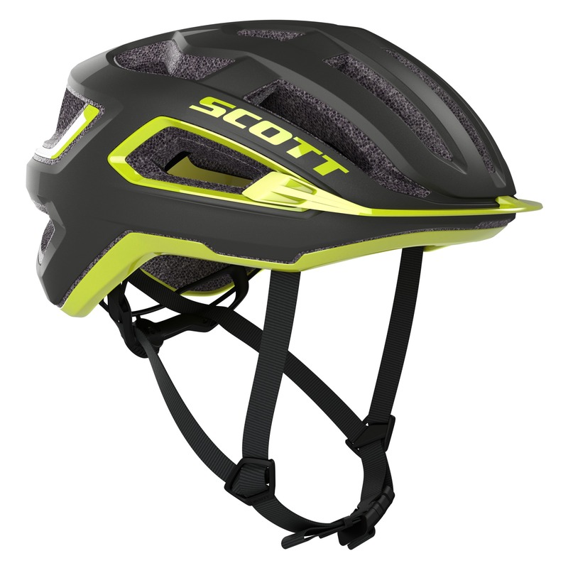 Scott cyklistická helma ARX PLUS dark grey/radium yellow