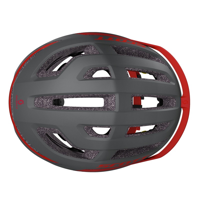 Scott cyklistická helma ARX dark grey/red