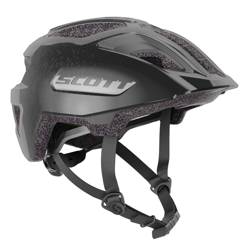 Scott dětská cyklistická helma SPUNTO JUNIOR PLUS black/reflective