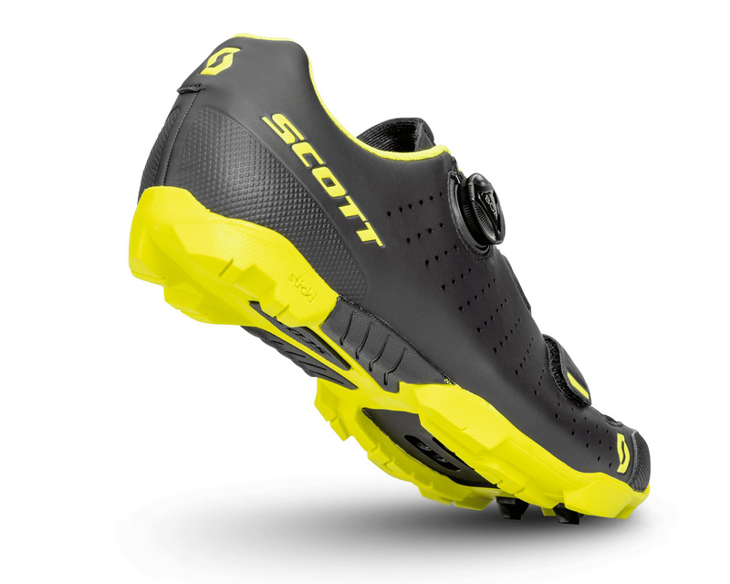 Scott cyklistická obuv MTB COMP BOA matt black/sulphur yellow