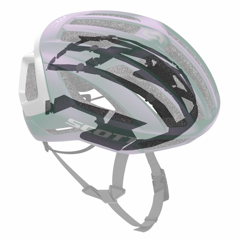 Scott cyklistická helma CENTRIC PLUS dark silver/reflective grey