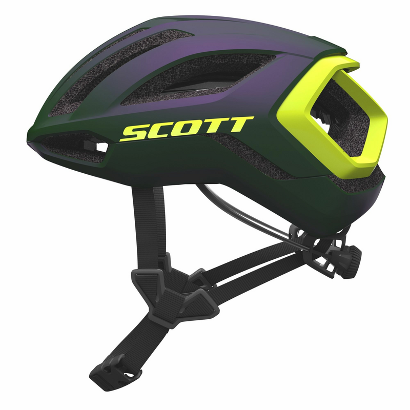 Scott cyklistická helma CENTRIC PLUS prism green/radium yellow