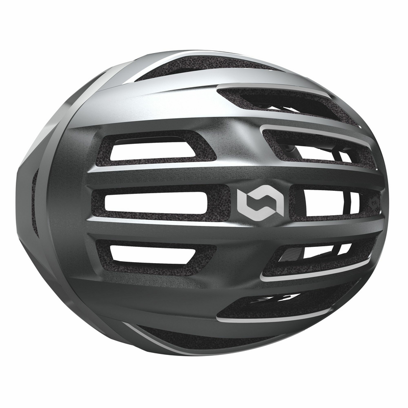 Scott cyklistická helma CENTRIC PLUS dark silver/reflective grey