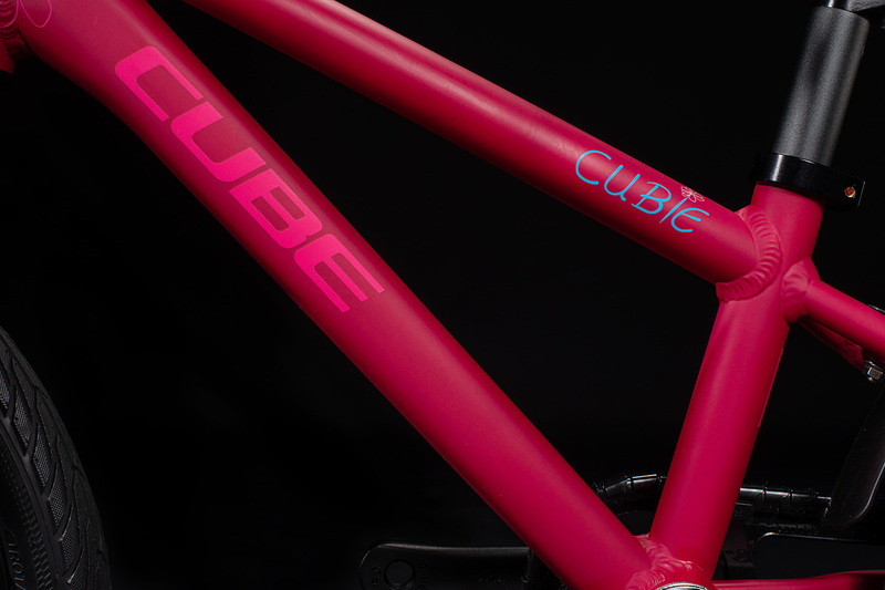 Cube dětské kolo CUBIE 160 Girl berry pink blue