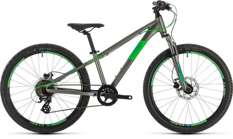 Cube dětské kolo ACID 240 DISC grey neongreen