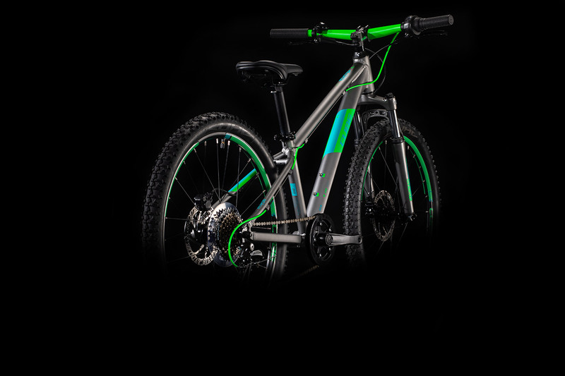 Cube dětské kolo ACID 240 DISC grey neongreen